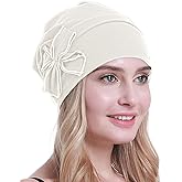 osvyo Cotton Chemo Turbans Headwear Beanie Hat Cap for Women Cancer Patient Hairloss