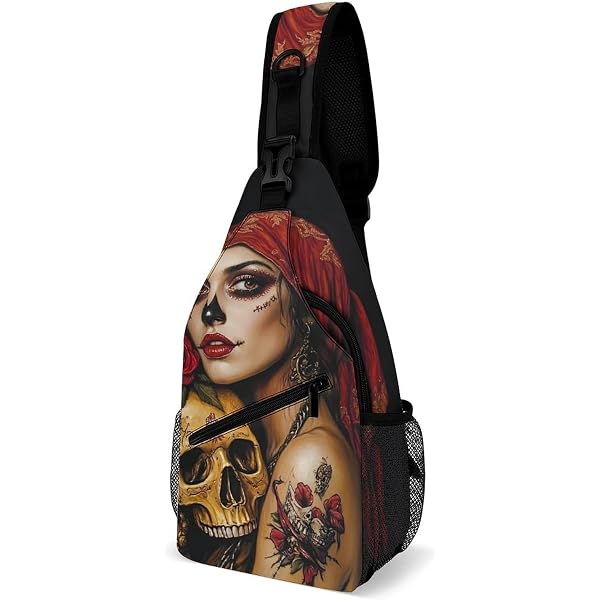 KOYI Skull Backpack For Kids – Gothic Floral Design, 16 Inch School Bag For Boys & Girls - View #3