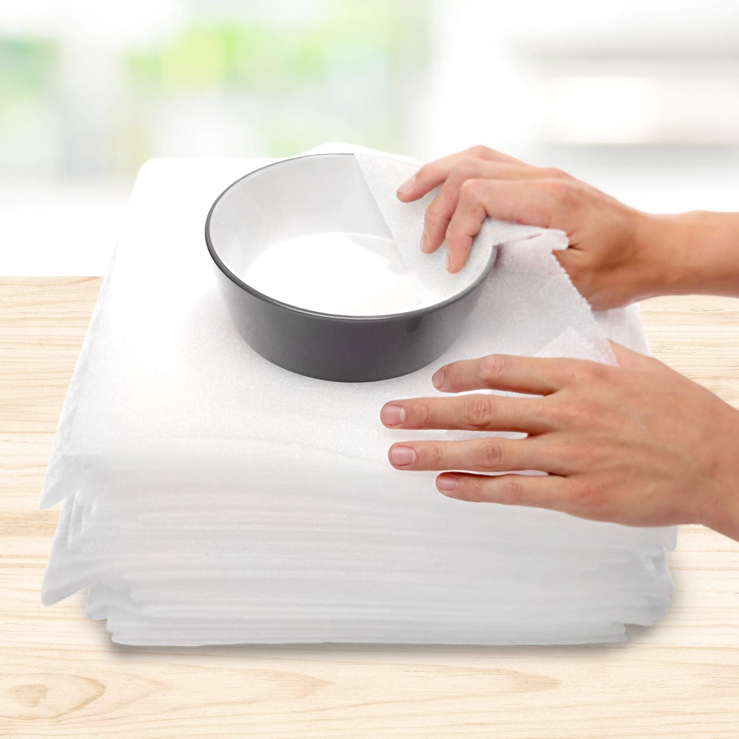 USA Moving Supply Cushion Foam Sheets 12” x 12” (50 Count), Packing Foam Supplies for Moving, Safely Wrap Dishes, Glasses & Furniture Legs: Toys & Games