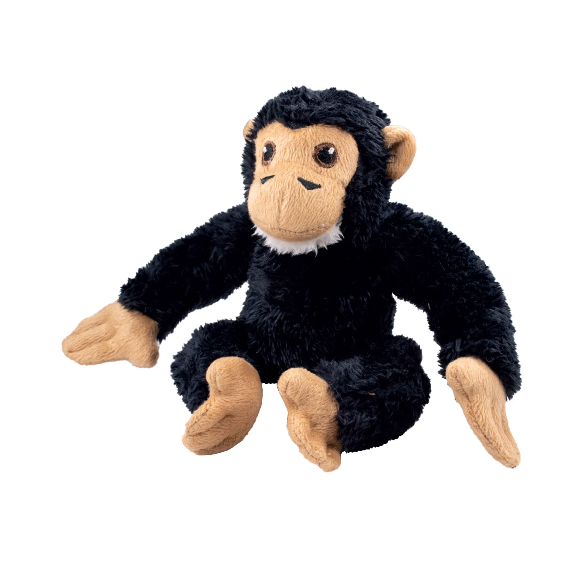EcoBuddiez - Chimp from Deluxebase. Small Soft Plush Animals made from Recycled Plastic Bottles. Eco-Friendly Cuddly Gift for Kids and Cute Stuffed Animal Toy for Toddlers.