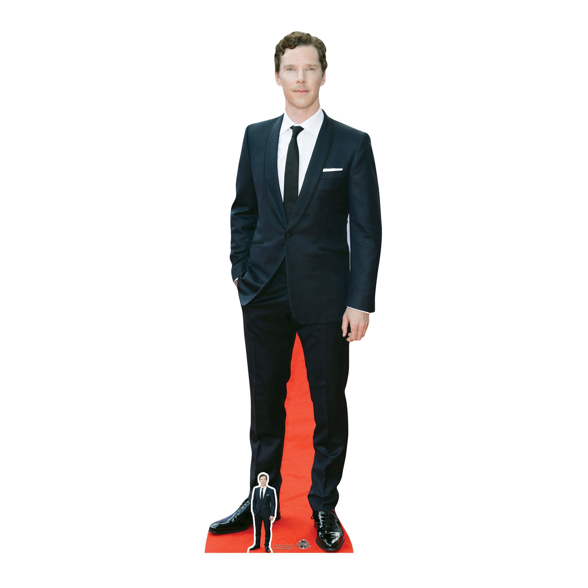 Star Cutouts Ltd Star Cutouts Benedict Cumberbatch Smart White Pocket Square, Cardboard, Multi-Colour, 3 x 62 x 184 cm
