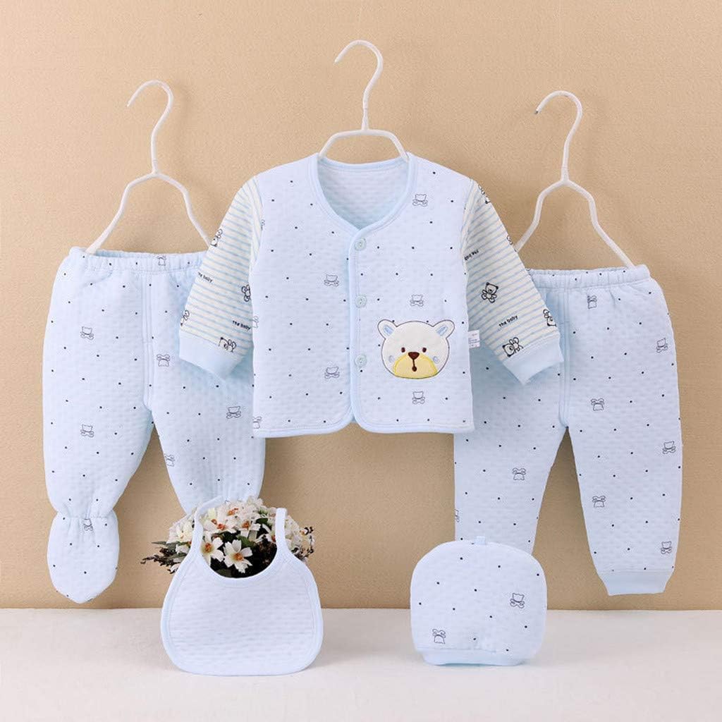 Day8 Vetement Bebe Fille Naissance 0 3 Mois Ensemble Nouveau Ne Bebe Garcon Fille Layette 5 Pieces Mixte Tops Pantalons Bonnet Bavoirs Cadeau Naissance Pyjama Bebe Hiver Pas Cher Ensembles Bebe Fille 0 24m