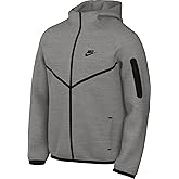 Nike Tech Men's Full-Zip Windrunner Hoodie (HV0949-063, Dark Grey Heather/Black)
