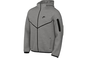 Nike Tech Men's Full-Zip Windrunner Hoodie (HV0949-063, Dark Grey Heather/Black)