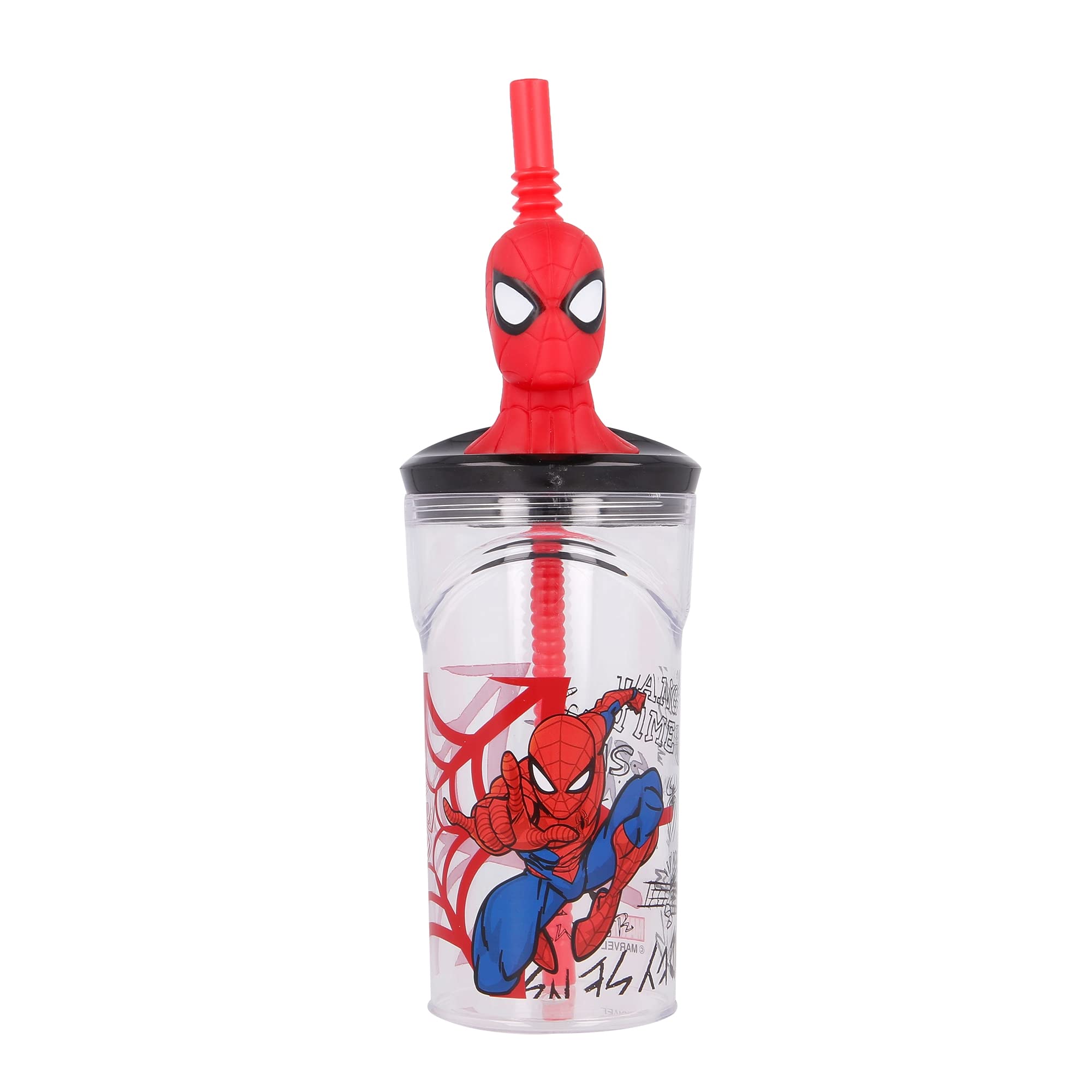 STOR |3D Figurine Tumbler 360 Ml Spiderman Urban Web