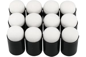 MTQY 12 Pcs Finger Sponges Craft Sponge Daubers Set for Painting, Drawing Ink, Card Making, 17x32 mm