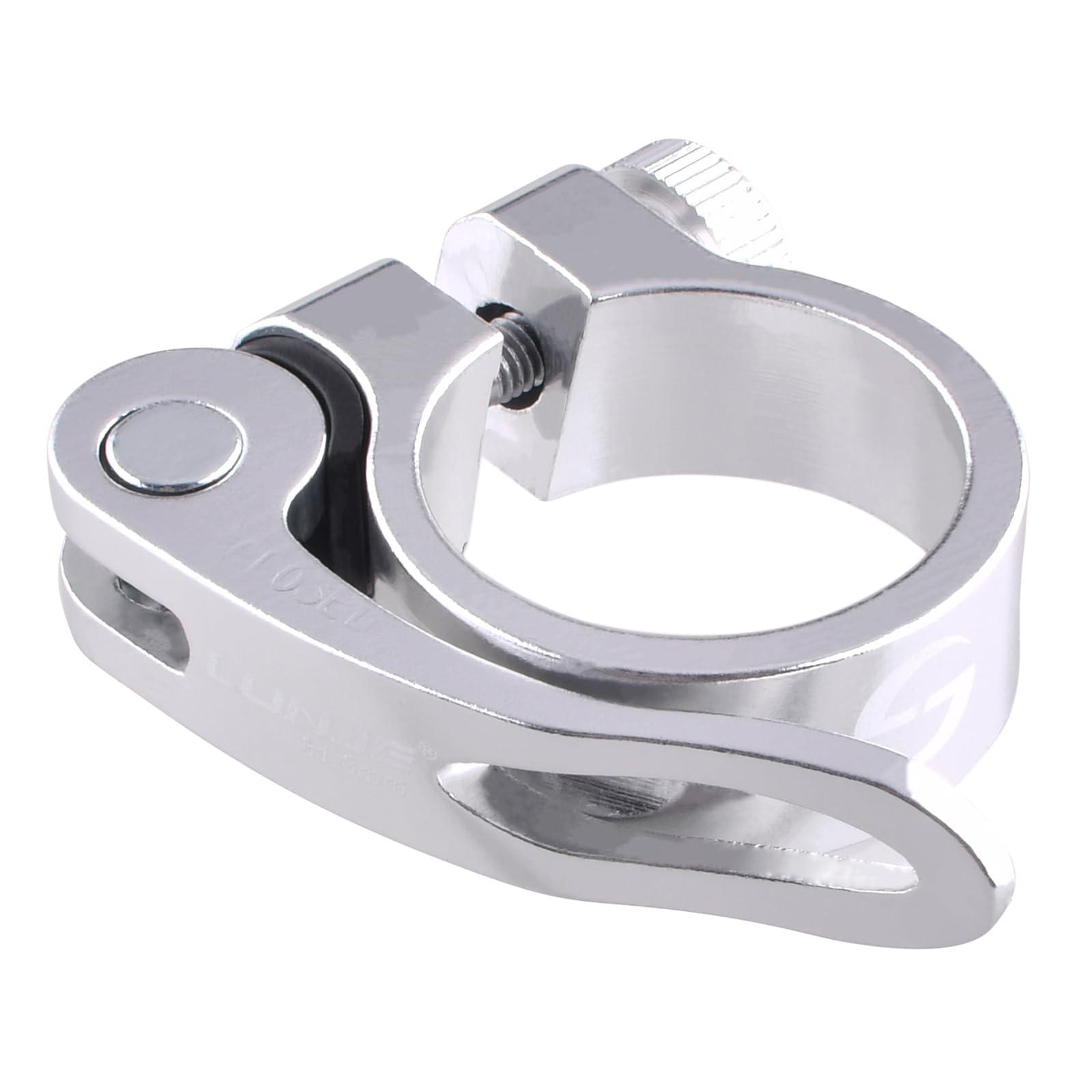 Photo 1 of TRIWONDER Bike Seat Post Clamp - 28.6mm, 31.8mm, 34.9mm Quick Release for MTB, Road, Casual Bike (Silver, 31.8mm)