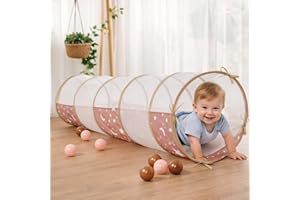 Kids Play Tunnel for Toddlers, Pop Up Crawl Tunnel Toy for Baby or Pet with Breathable Mesh, Collapsible Gift for Boy and Gir