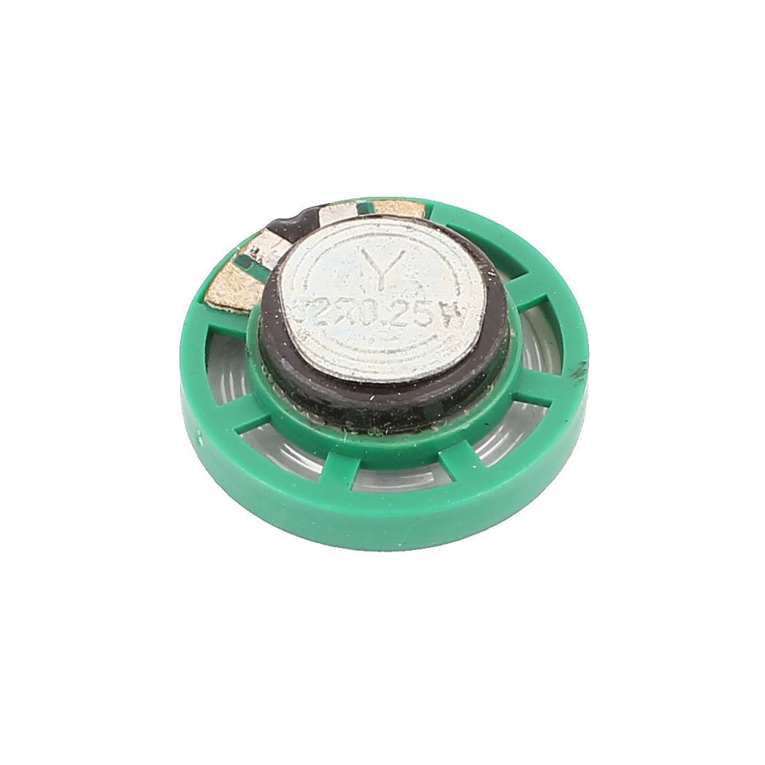 sourcing map 27mm Dia 32 Ohm 0.25W External Magnet Speaker Horn Loudspeaker Green