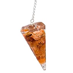 Red Aventurine Orgone Crystal Pendulums for