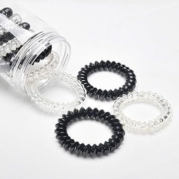 Amazon Com Spiral Hair Ties Power Traceless Hair Ring Rubber