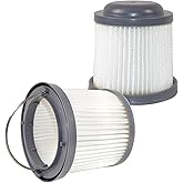 HQRP 2-Pack Washable Filter Compatible with Black & Decker BDH2000PL, BDH1600PL, BDH2020FLFH, BDH1620FLFH, BDH2020FL Flex Lithium Pivot Vac Vacuums, Replacement PVF110, 90552433, 90552433-01