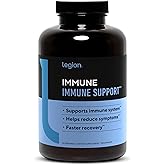 LEGION Immune- Immune Booster for Adults, Natural Immunity System Support w/Vitamin C (500mg), American Ginseng, Guduchi, and Garlic Supplement.