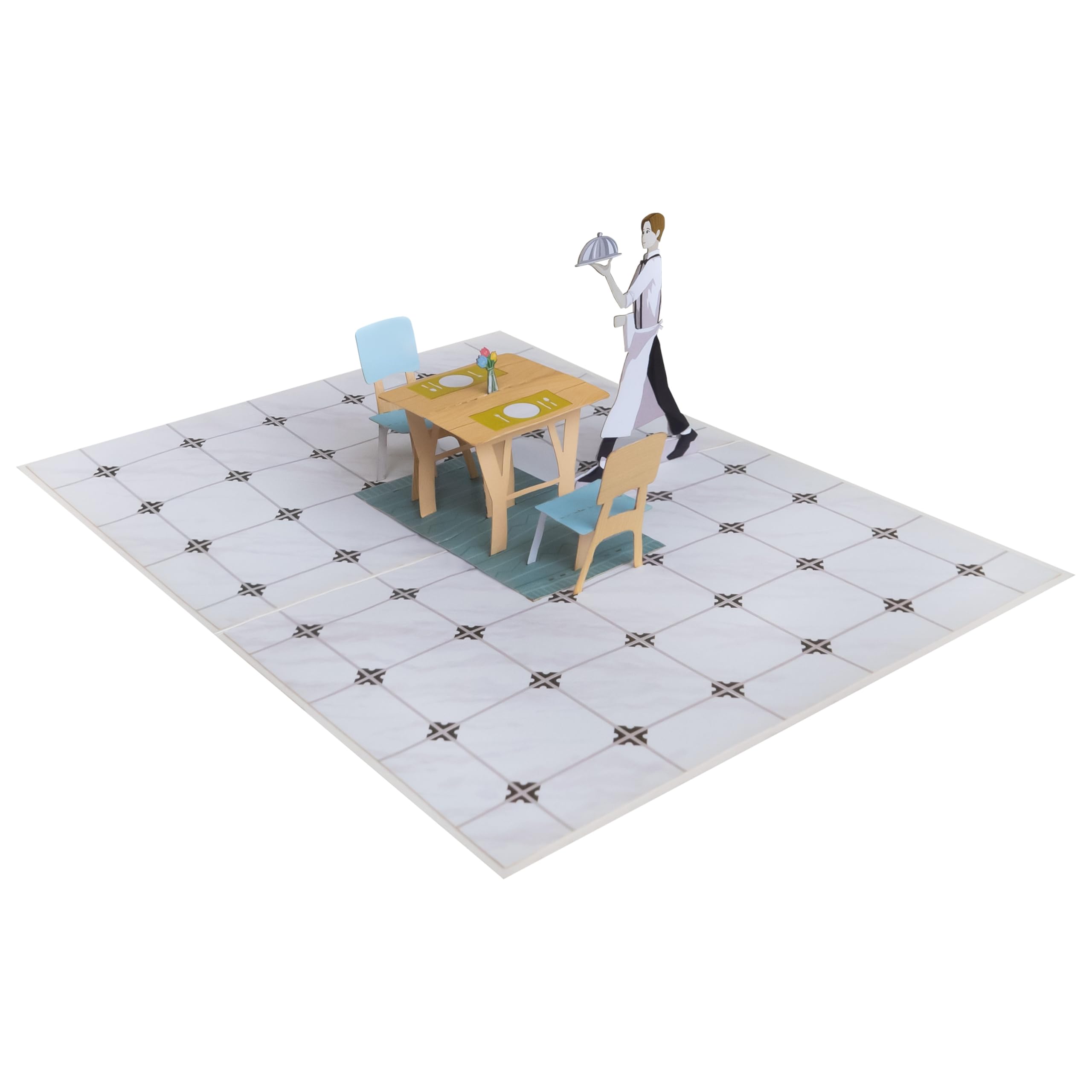 Sweetpopup® 3D Pop-Up Karte Restaurant – Mit Gutscheinfach – Edle Geschenkkarte für Geldgeschenk, Einladung zum Essen oder Restaurantbesuch (Geburtstag, Feiern) – 039 3