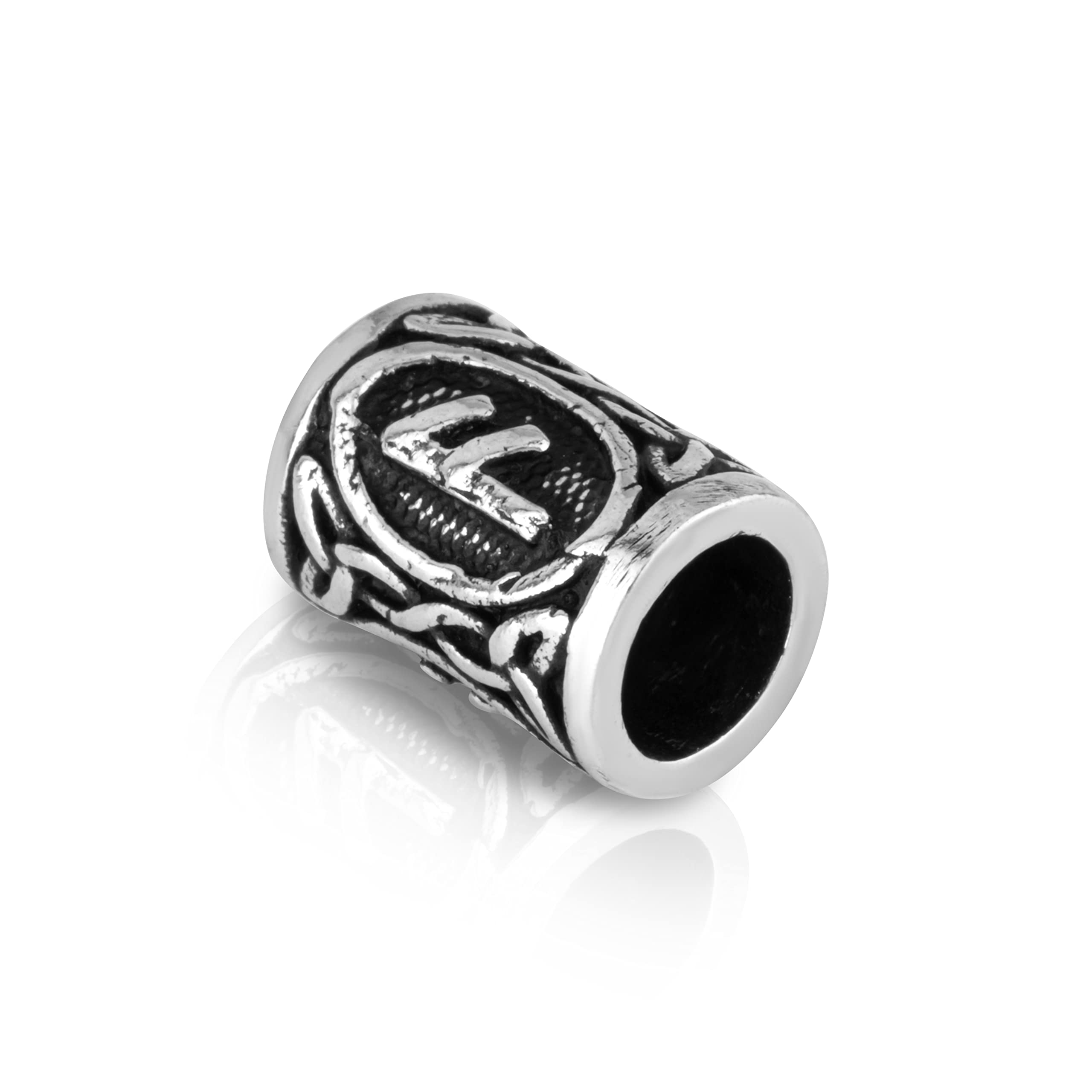 NKlaus ANSUZ - 925 Sterling Silver Futhark Bead Germanic Celtic Viking 3566
