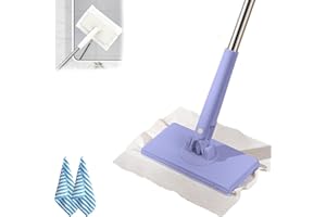 Hands-Free Multi-Purpose Flat Mop Lazy Cleaning & Face Towel, Generic Automatic Cloth Changing Mini Mop,360°Rotating Head Pus