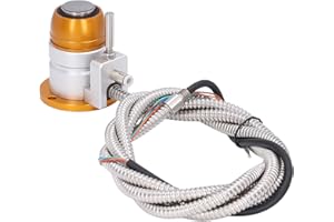 BTER CNC Automatic Tool Sensor Gauge, DC 24V Normally Closed CNC Z Axis Tool Setter, High Accuracy Aluminum Alloy Z Axis Probe Tool Touch Sensor Setting Gauge for CNC Router Engraving​ Machine