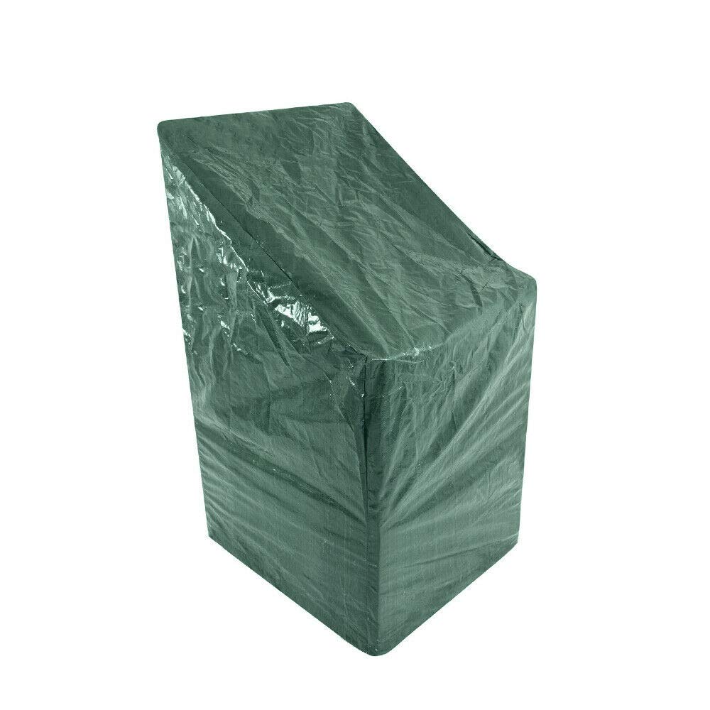 ALAYSTAR Heavy Duty Garden Patio Furniture Stacking Chair Cover - Keeps your Chairs All Year Round from the Weather Dirt and Grime - Easy to clean - weather-resistant and dust-proof