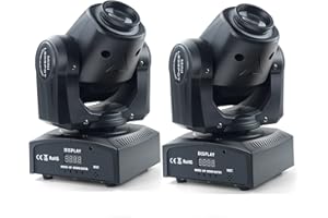 Stage Lights Moving Lights 8 Gobos 8 Colors DMX-512 Sound Activated for Wedding, DJ Party, Stage Club Disco Beam DJ Light she