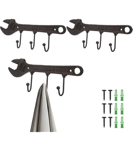 Amazon.com: KiaoTime Retro Vintage Key Rack Holder Hooks Cast Iron