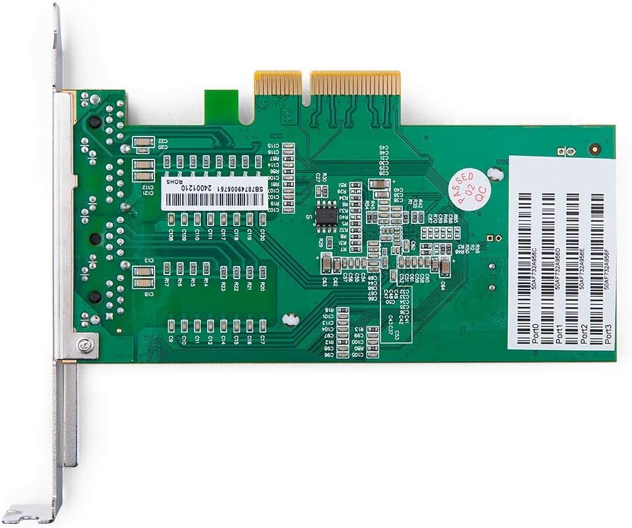ipolex 1.25G Ethernet Network Card, 4x RJ45+ Port, 10GbE NIC Compare to Intel I350-T4 - Image 5