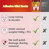 Ainiv 2-Packs 6pcs Medium Adhesive Hooks Damage-Free Wall Door Hooks 1.5kg view 3