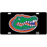 Florida Gators Black Acrylic License Plate Car Tag Gator Head