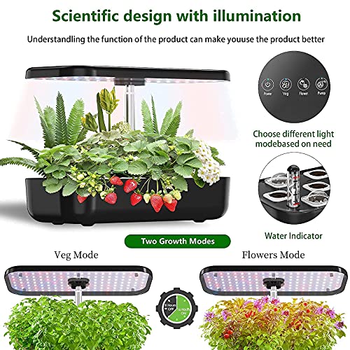 Hydroponics Growing System 12 Pods Herb Garden Indoor Herb Garden