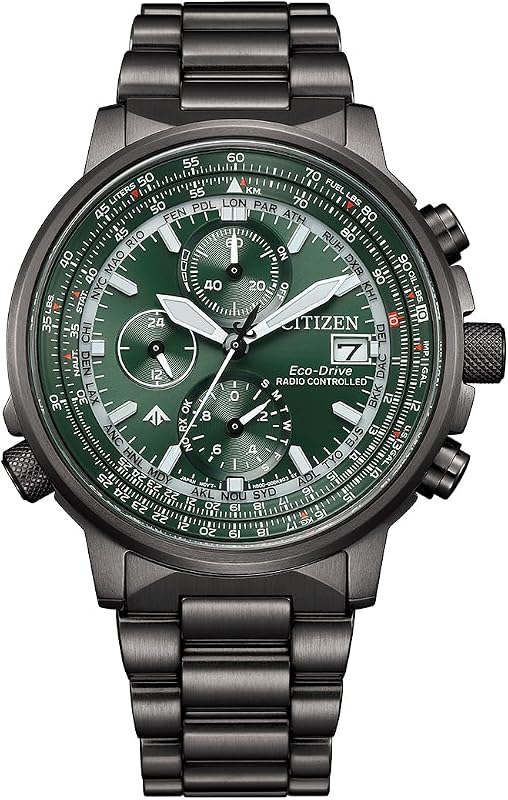 Promaster Sky Herrenuhr Edelstahl, Grün, 41 mm, AT8304-57W
