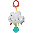 Nuby Cloud Chime Plush Teether - Baby Teething Toy for Car Seats and Strollers - 0+ Months