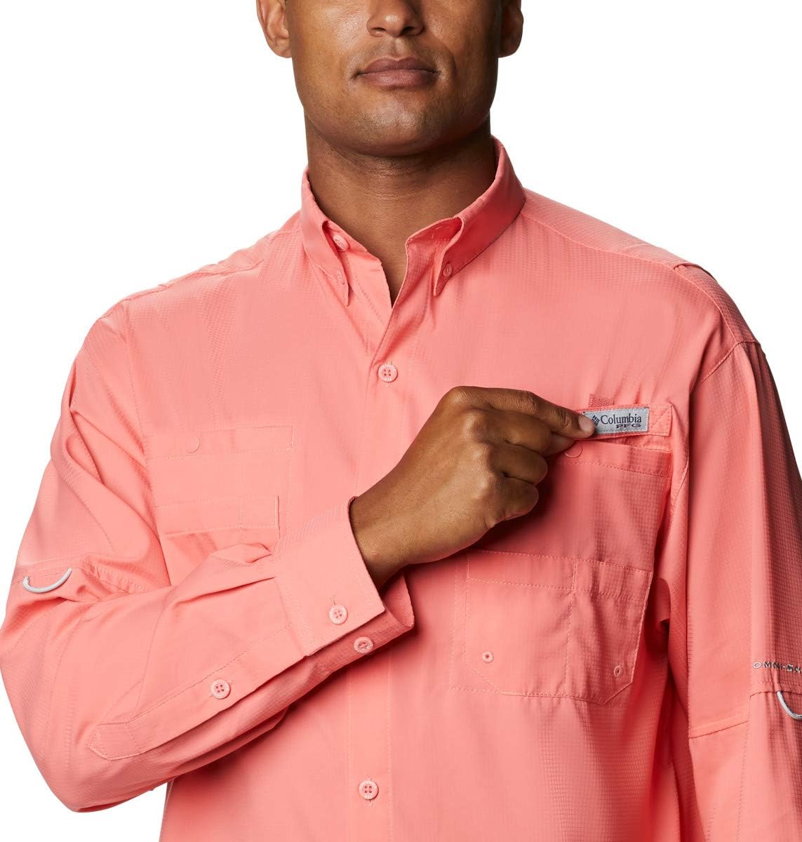 columbia sportswear men's dallas cowboys pfg tamiami fishing shirt