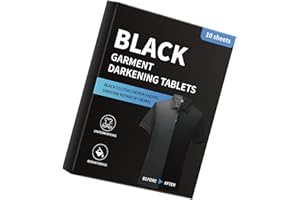 10Sheets Fabric Darkening Sheets Restores Fade Color Remove Oil Stain Without Damaging Fibers for Dark Blocking Enhancing Det