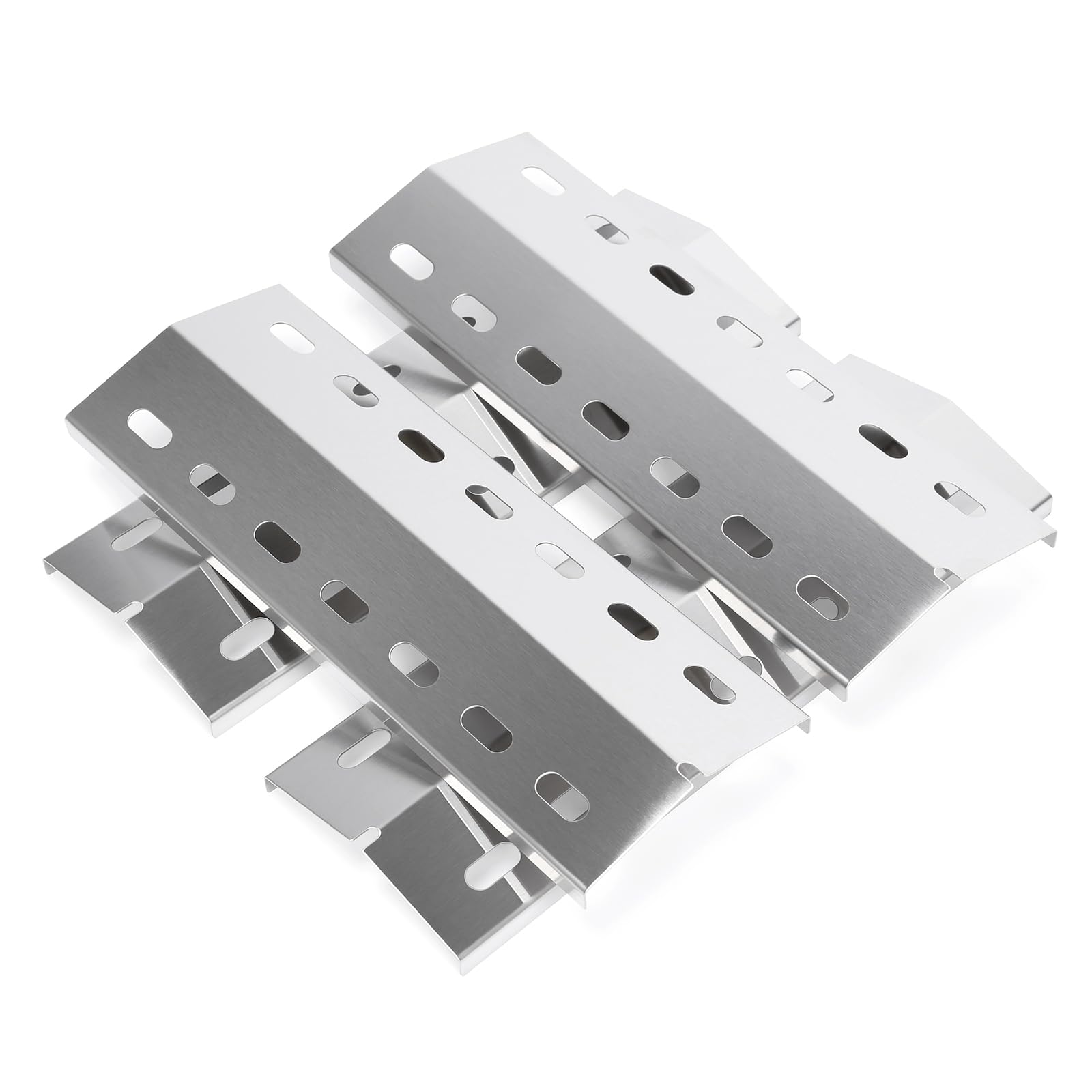 GFTIME 33.5 x 12 cm Burner Cover Heating Plate Replacement Parts for Enders San Diego, Stainless Steel Flame Distributor Heat Shield Accessories, Pack of 4