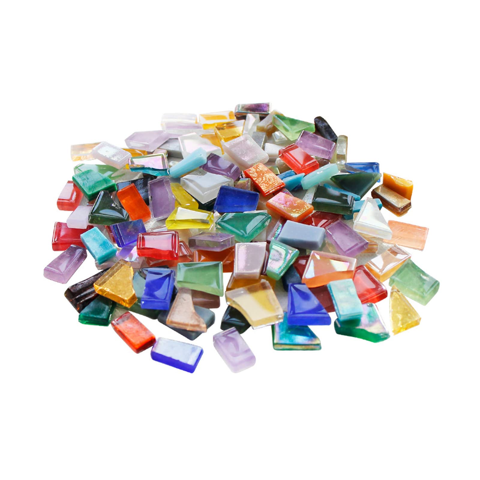 500g Irregular Crystal Mosaic Tiles,Small Mosaic Tile DIY Hobbies Children Handmade Crystal Craft for Crafts Bulk DIY Picture Frames Handmade Jewelry Coaster (Mix Color Series) โ image 1