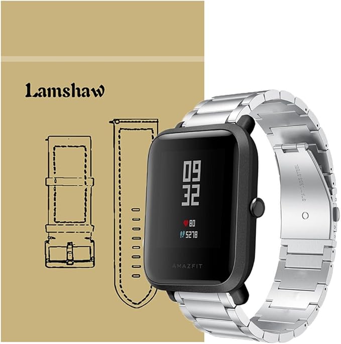 amazfit bip stainless steel strap