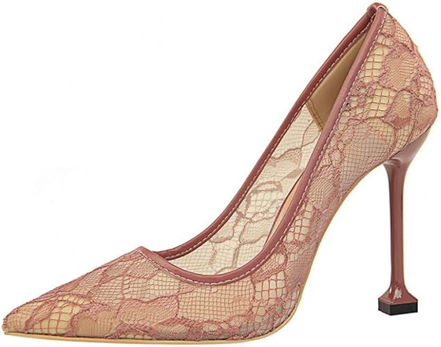 Amazon Oceanmap パーティーシューズ レディース ヒール 結婚式 パンプス レース 靴 お呼ばれ パーティー ウェディング フォーマル レッド 黒 大きいサイズ 小さい イベント 発表会 演奏会 食事会 女子会 ママ とんがりパンプス ファッションサンダル