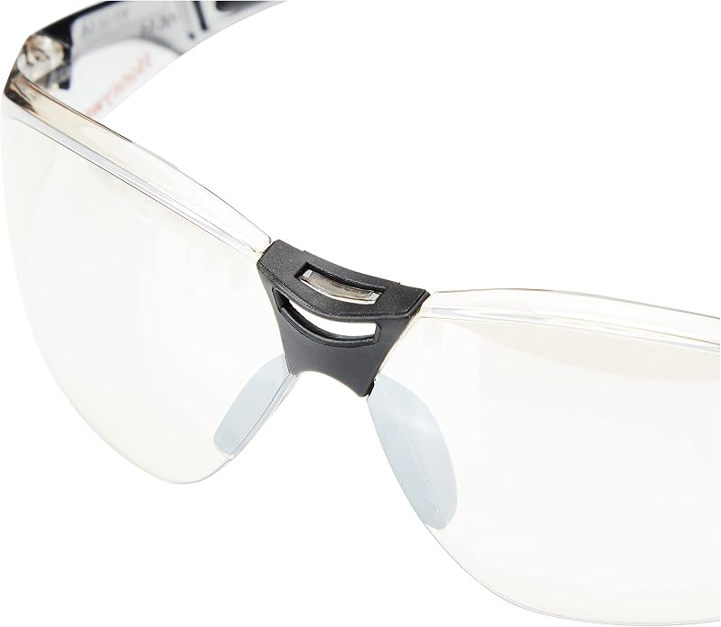 1015350 A800 Gafas de seguridad deportivas, lentes plateadas con capa dura plateada/I/O, revestimiento antiarañazos, material de patilla OnePolycarbonato, tamaño (1 pieza)