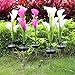 Solar Lights Outdoor Decorative, 2 Packs Solar Garden Decor Lights with Multi-Color, Solar Powered Butterfly Stakes Lights with Copper String for Patio, Lawn, Garden, Yard Decoration (Solar flower lights outdoor)