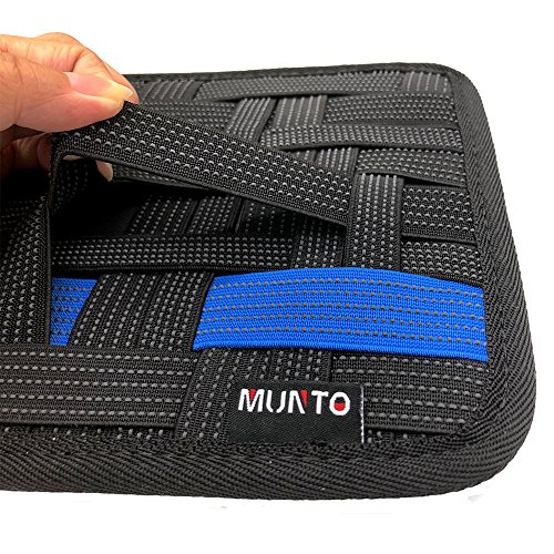 MUNTO Electronics Travel Organizer Bag, Elastic Cable Organizer Board for Electronics Accessories, Large - Thumbnail 5