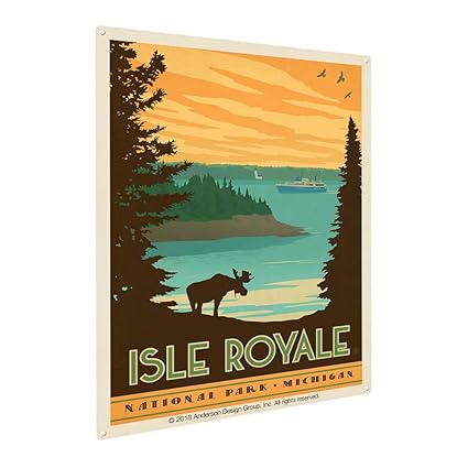 Amazon Com Anderson Design Group Isle Royale National Park 4 5 X6