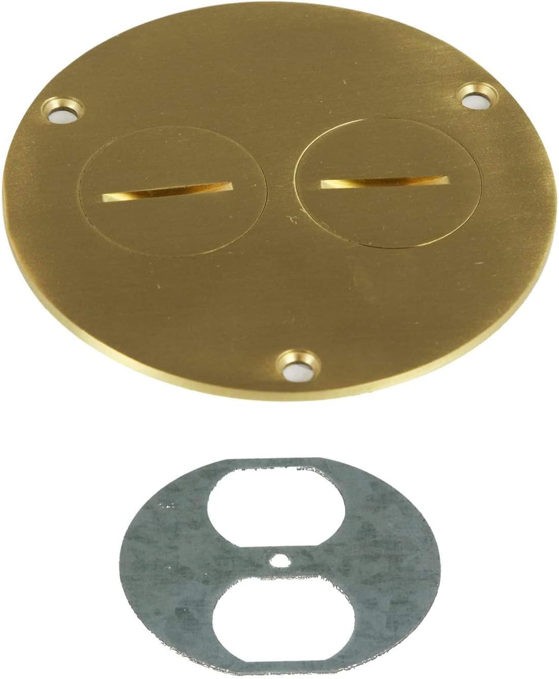 ENERLITES Screw Cap Floor Box Cover, 4" Diameter, 20A TamperWeather