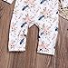 Baby Girls Jumpsuit Hoodie Romper Outfit Long Sleeve Creepers Bodysuit Clothes Easter gift (White, 6-12 Months)