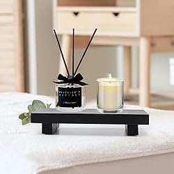 Small Black Bathroom Decor Tray for Counter Dish