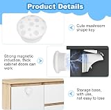 HOTUT Magnetic Cupboard Locks 2 Keys Child Safety No Tools Needed view 3