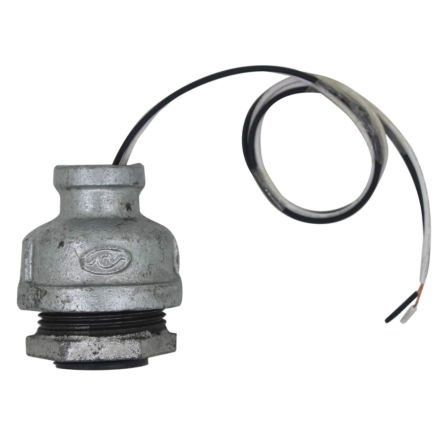 ROOwarMer Industrial lamp Holder for Industrial Steampunk Ceiling Light Vintage Pipe Wall Light 1/2 3/4 1 1-1/4 1-1/2 inch (2 Way Straight,1 inch)