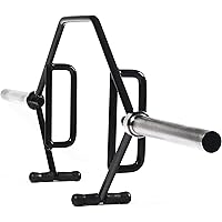 Fitvids Olympic 2-Inch Hex Weight Lifting Trap Bar with Long and Rotating Sleeves, Open Design, 1000-Pound Capacity