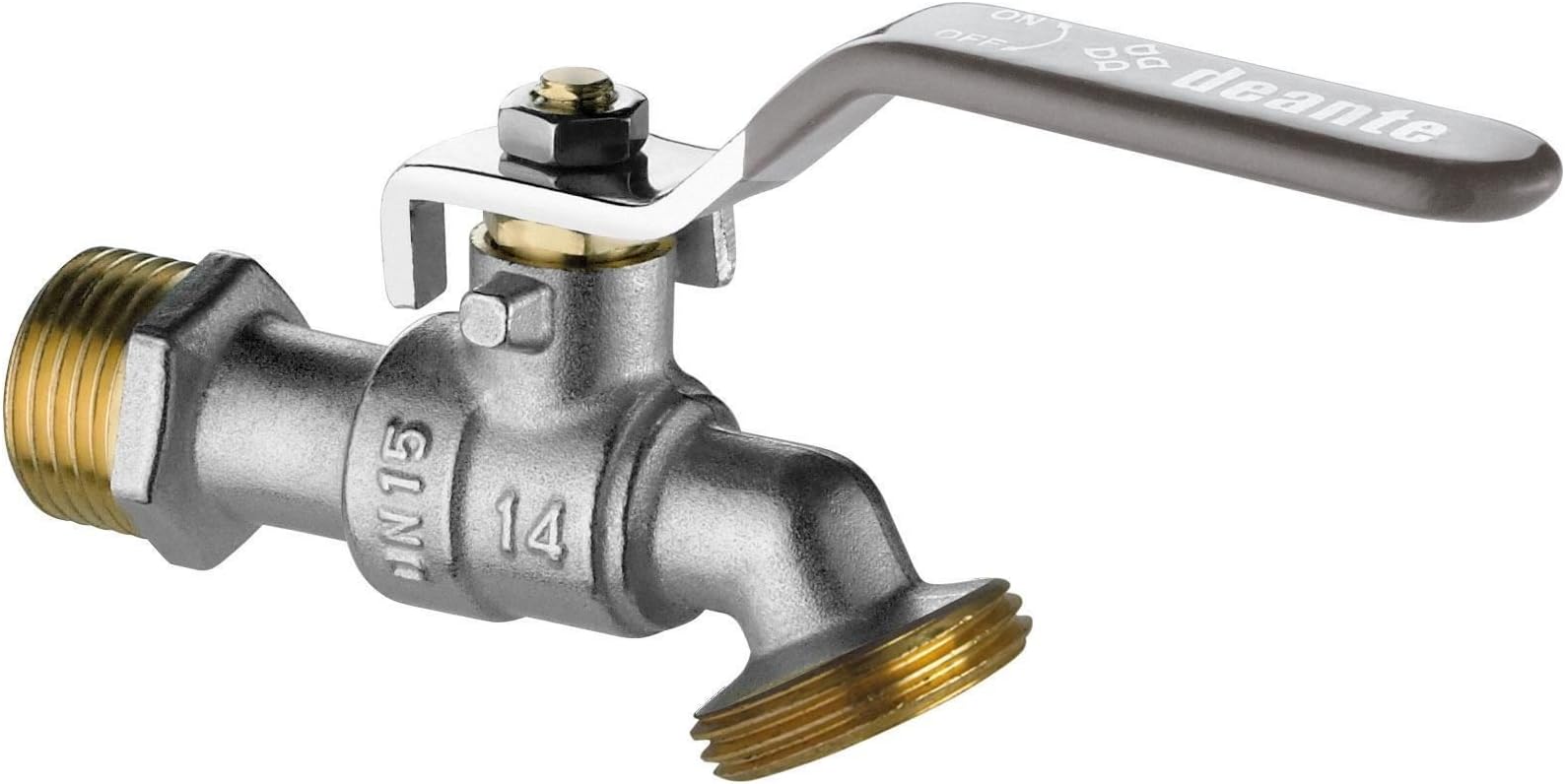 3/4" Garden Patio Bib Ball Valve Lever Type Handle Replacement Brass Tap