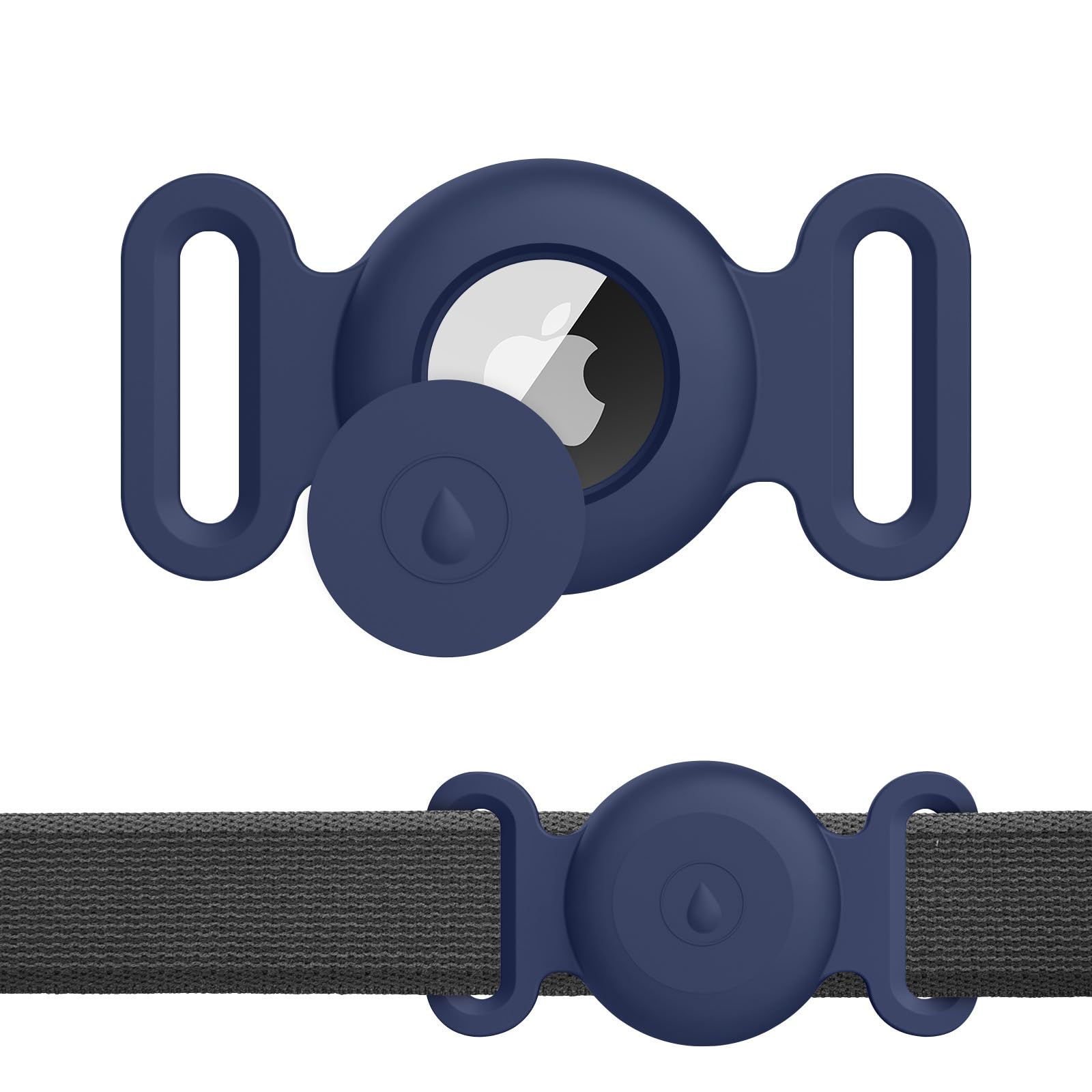 Meliya Airtag Case 1st/2nd for Dog Cat Collar, Waterproof Apple Airtag Protective Holder GPS Tracking Finder for Pet, Silicone Case for Dog Collar Cat Loop Holder Pet Accessories