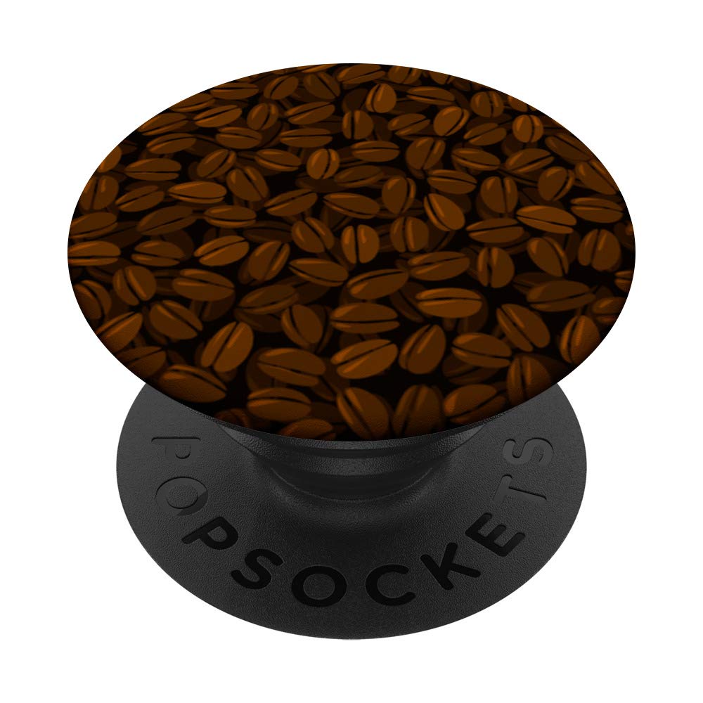 Cute Coffee Beans Pattern For Coffee Lover PopSockets PopGrip: Swappable Grip for Phones & Tablets