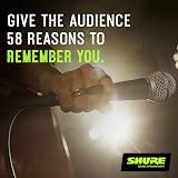 Shure SM58-LC Cardioid Dynamic Vocal Microphone with A25D Clip and Bag view 3